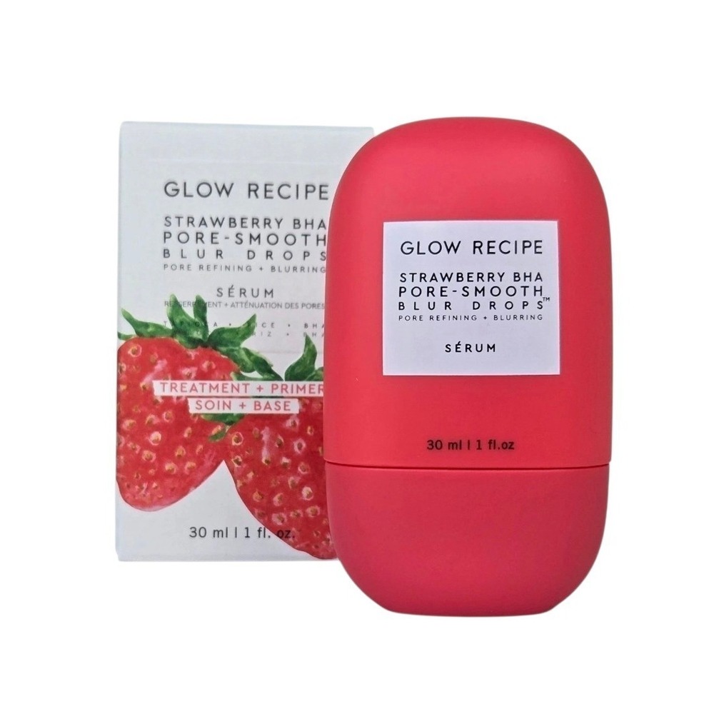 NEW Glow Recipe Strawberry BHA Pore Smooth Blur Drops Full Size 30ml/1oz